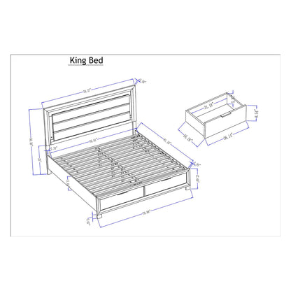 Cllisie - Bed With Padded Headboard