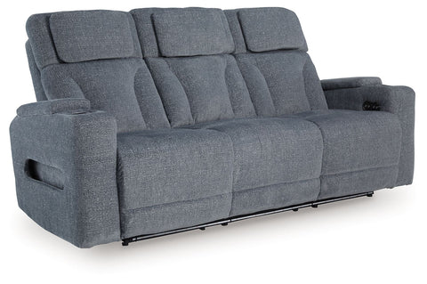Studio Cave - Power Reclining Sofa - Steel
