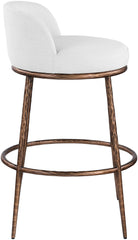 Ferro - Performance Fabric Upholstered Bar Stool - Antique Bronze