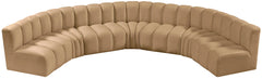 Arc - Velvet 7 Piece U-Shaped Modular Sofa