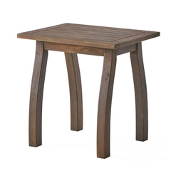 Kinesis - Outdoor Side Table With Slatted Top And Wood Frame