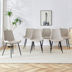 Modern Medieval Style Restaurant Cushioned Chairs With Suede Backrests