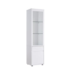 Modern Wine Showcasing Cabinet With Two Glass Shelves And Storage Cabinet