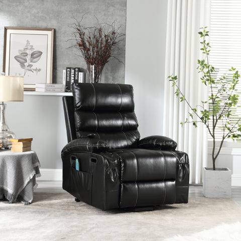 Cozy Electric Power Lift Recliner Chair Sofa For Elderly With Vibration Massage And Lumbar Heat