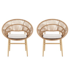 Cyril - Outdoor Papasan Style Dining Chair (Set of 2)