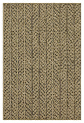 Earth - 7'10" X 10'3" Indoor, Outdoor Area Rug - Black, Natural