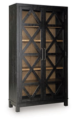 Christop - Accent Cabinet - Black / Brown