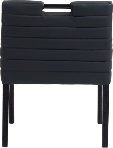 Aimee - Dining Arm Chair - Black Legs