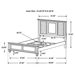 Durable Construction Panel Bed