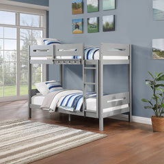 Edah - Twin Over Twin Bunk Bed - Gray