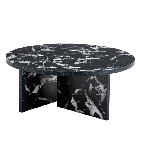 Versatile Round Coffee Table For Various Interior Styles