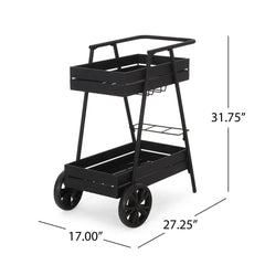 Industrial Bar Cart - Black