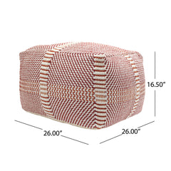 Morro Bay - Handcrafted Water Resistant Pouf - Multi Color