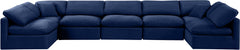 Indulge - Velvet 7 Piece Modular U-Shaped Sectional
