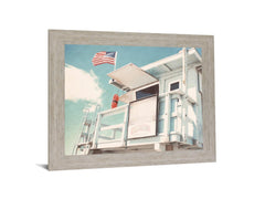 Seaside Watchtower - 28" x 34" Framed Wall Art