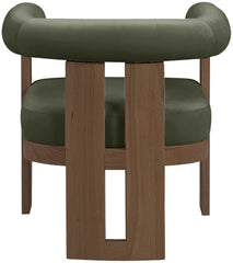 Arienzo - Performance Fabric Upholstered Accent Chair - Walnut Base