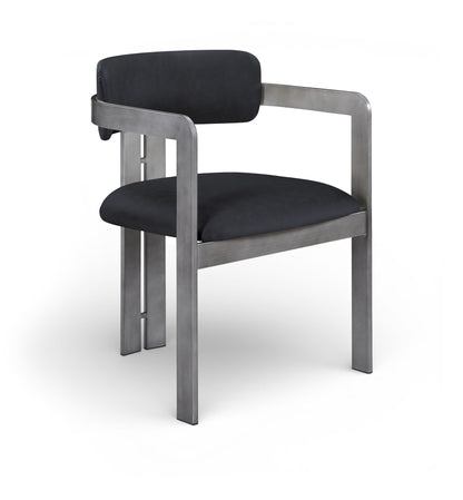 Aurum - Vegan Leather Upholstered Dining Chair With Gray Base (Set of 2)