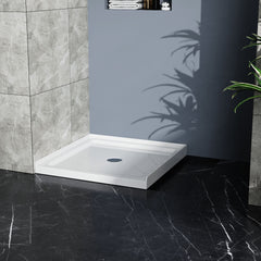 Shower Base With Centered Drain