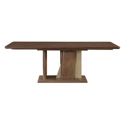 Ouida - Dining Table - Brown & Gold