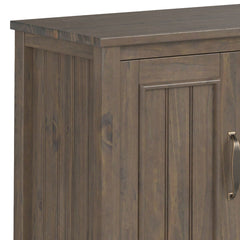 Lev - Handcrafted TV Media Stand - Smoky Brown