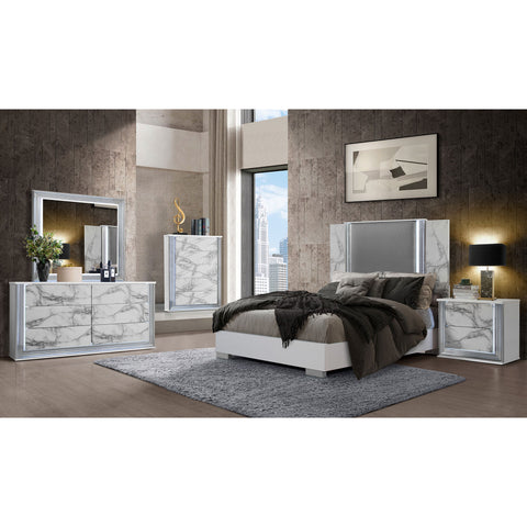 Moon - Chest With LED - White Marble
