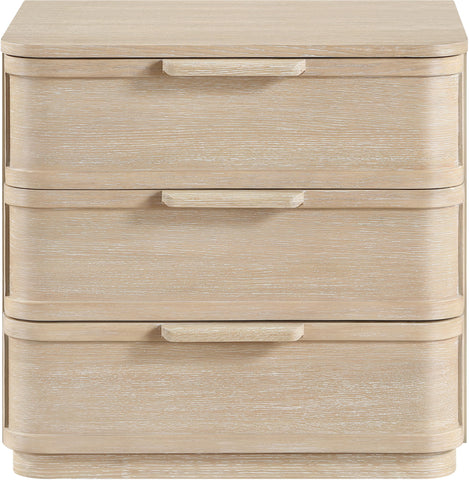 Tiberio - Oak Veneer And Solid Wood Nightstand