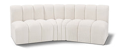 Arc - Boucle Fabric 3 Piece Modular Corner Sofa
