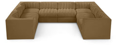 Rummi - Velvet Performance Fabric Upholstered Modular Sectional