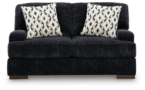 Whitmore Manor - Loveseat - Black Pearl