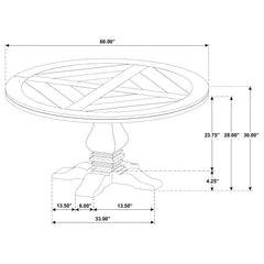 Round Dining Table Set With Upholstered Chairs
