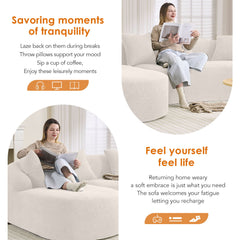 Combined Sofa With 4 Pillows