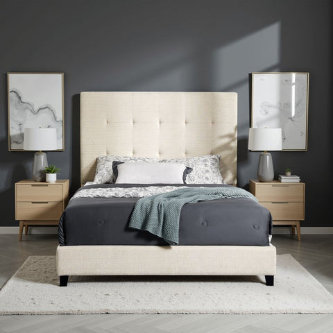 Tufted Upholstered Platform Bed