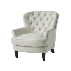 Accent Reading Chair For Living Room Bedroom - Ivory