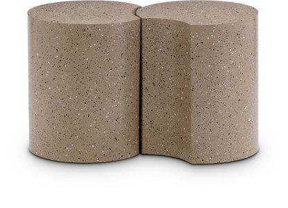 Dimple - End Table - Terazzo Finish