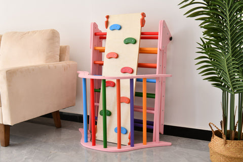 Gardenia - Pikler Triangle Set, Montessori Toddler Climbing Toys, 2 Piece