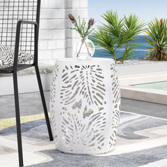 Modern Design Metal End Table, Large