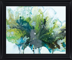 Verdant Surge - 28" x 34" Framed Wall Art