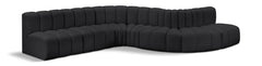 Arc - Faux Leather 7 Piece Modular Sofa