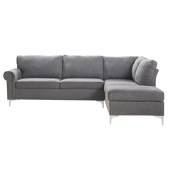 Melvyn - Sectional Sofa - Gray Fabric