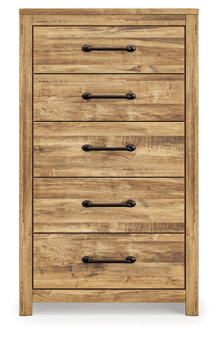Maystonna - Five Drawer Chest - Brown
