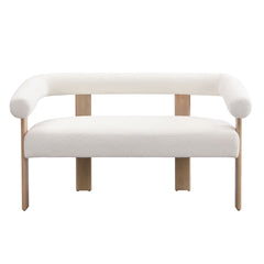 Modern Round Armrest Loveseat