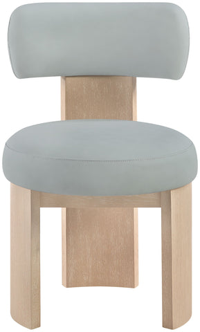 Atelier - Vegan Leather Upholstered Dining Chair (Set of 2) - LtBlu