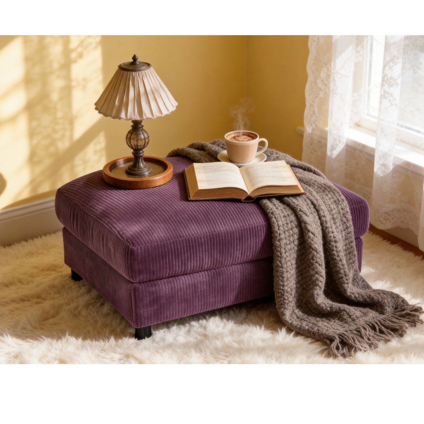 Upholstered Rectangle Ottoman