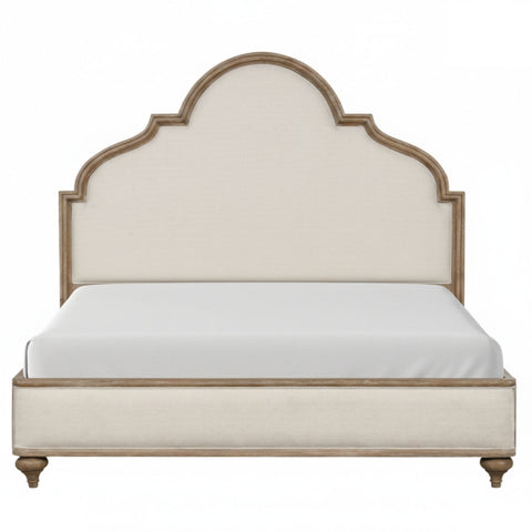 3 Piece Bed Set With 2 Nightstands, Upholstered Headboard, USB Ports