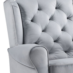 Zeger - Glider Chair With Swivel - Gray