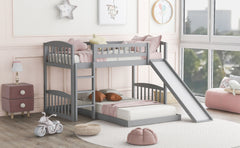 Functional Bunk Bed With Convertible Ladder And Slide
