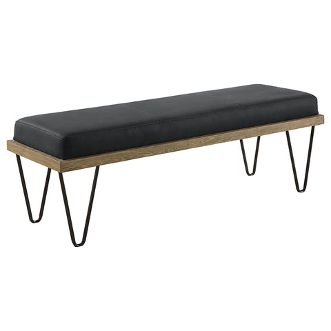 Upholstered Bench - Dark Blue