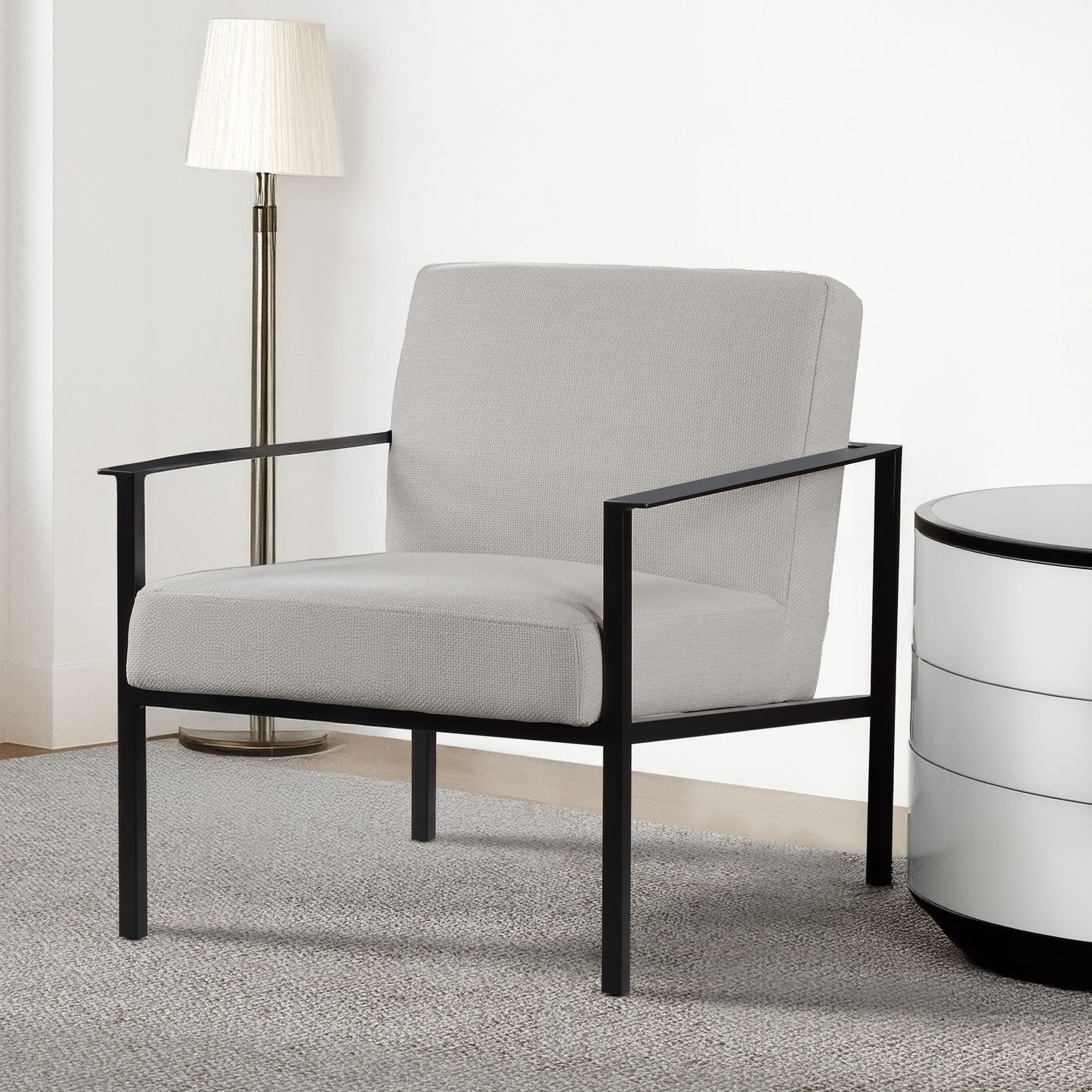 Millie - Stationary Accent Chair - Off White