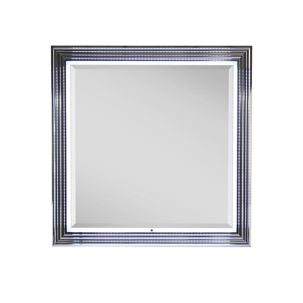Moon - Smooth Mirror With LED - White