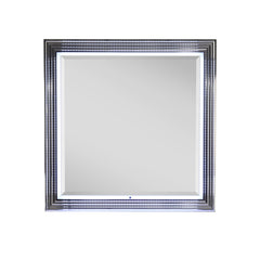 Moon - Smooth Mirror With LED - White